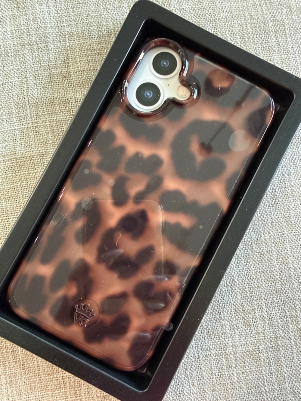 Velvet Caviar Leopard Print Brown & Black iPhone Case
